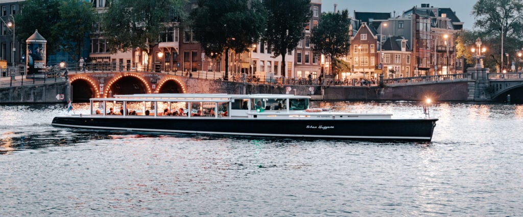 Exclusive Amsterdam canal experience on the Stan Huygens luxury boat